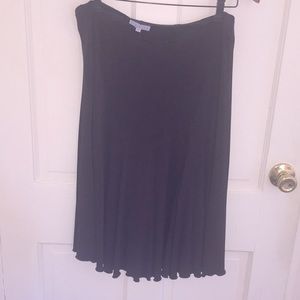 Brown paneled full skirt